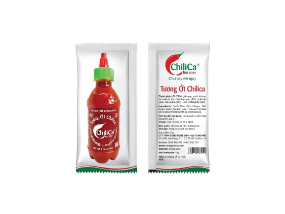 CLC11. CHILICA Hot Chili Sauce 7G - 500 Packs