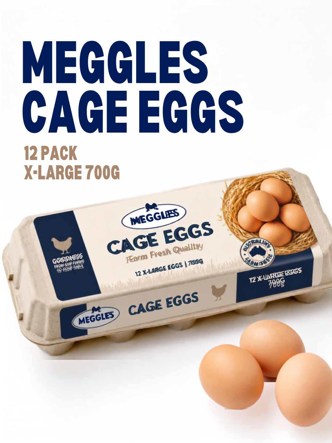 80055 - MEGGLES CAGE 12PK XLARGE 700G