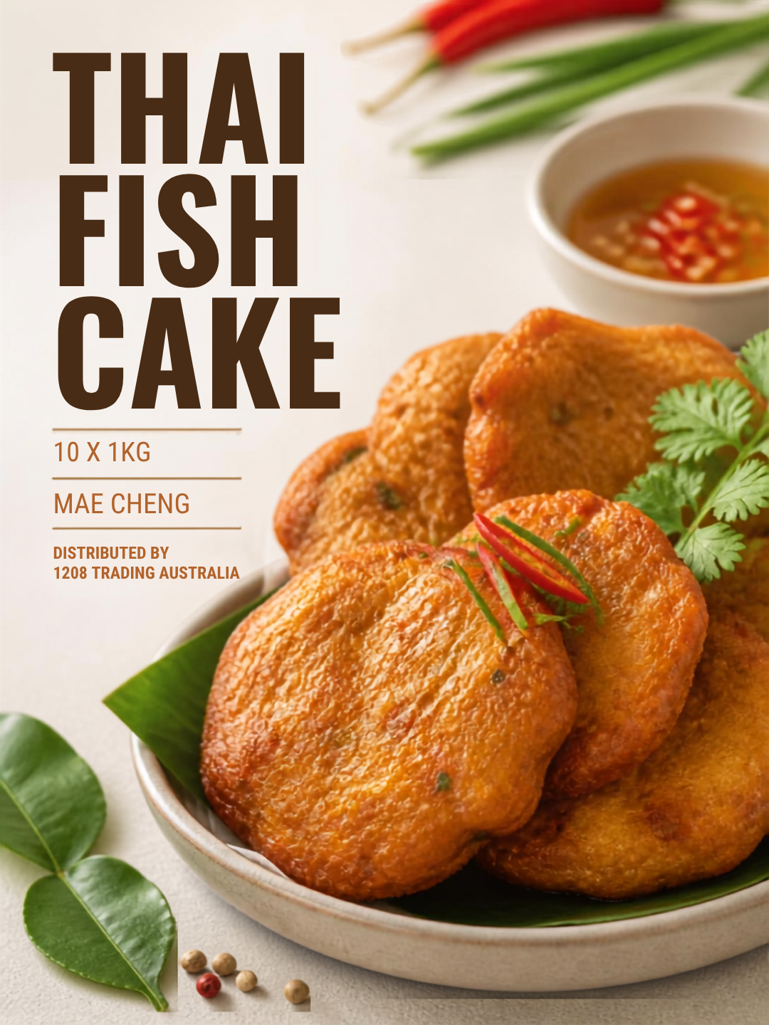 HT038 - FISH CAKE THAI (10 X 1KG) MAE CHENG
