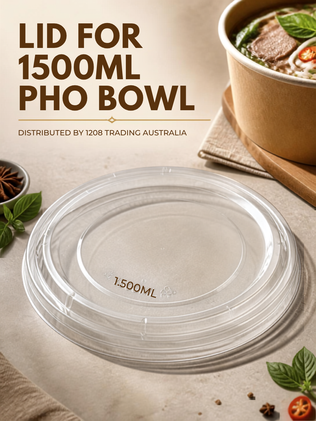 KT046 - LID FOR BOWL 1500ML( TO PHO)