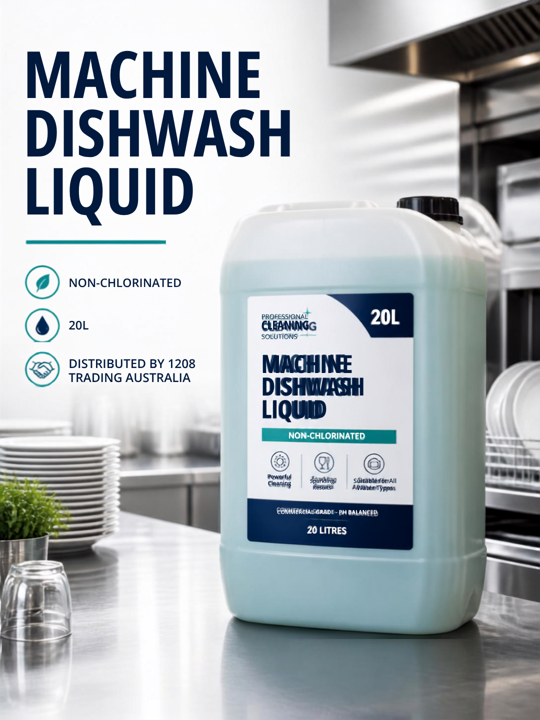 KK096 - MACHINE DISHWASH LIQUID NON-CHLORINATED 20L