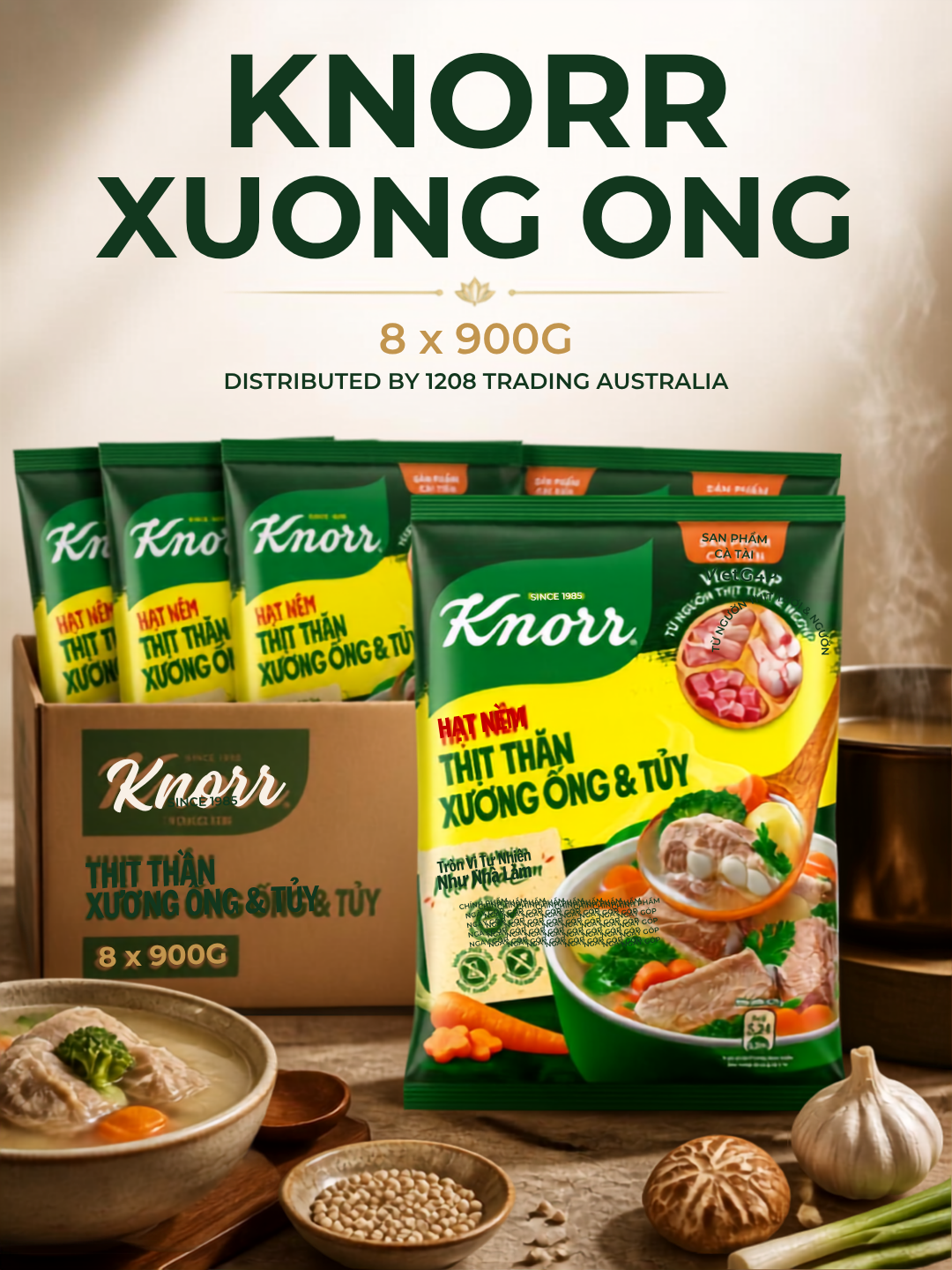 LH026 - SEASONING KNOR 900Gx8 (VIET)
