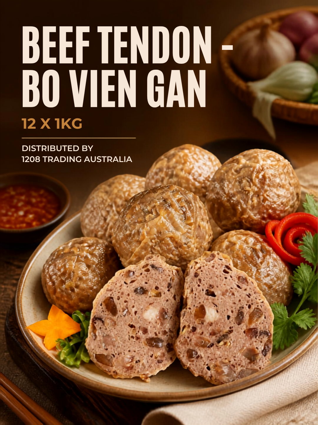 VH017 - BEEF TENDON (BO VIEN GAN) 12*1KG