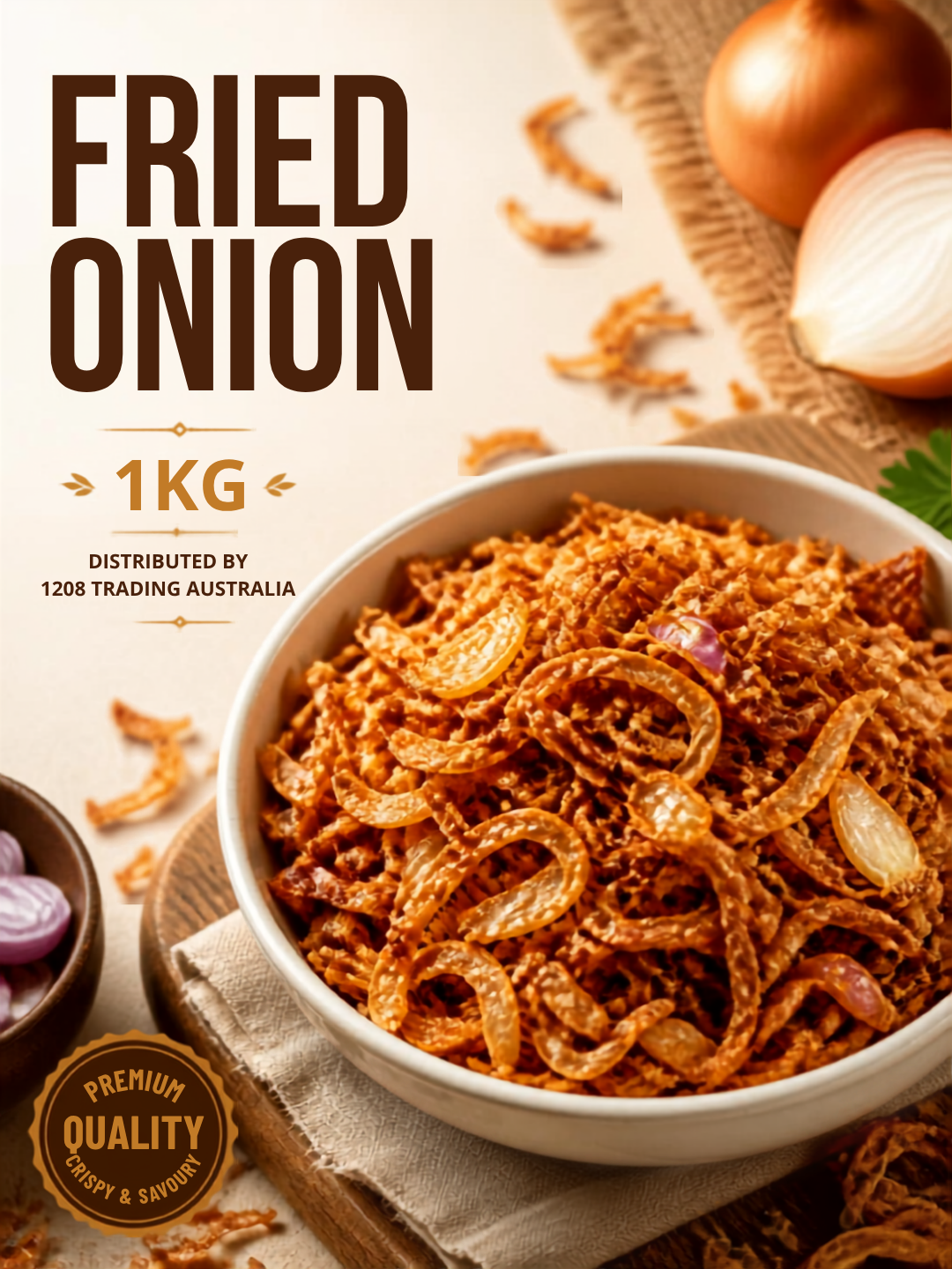 FRIED ONION( CHEAP BRAND) 1KG